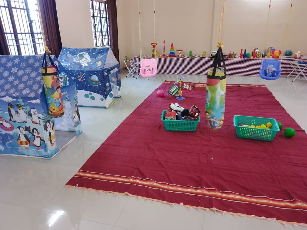 The activity and play room for pre-primary children